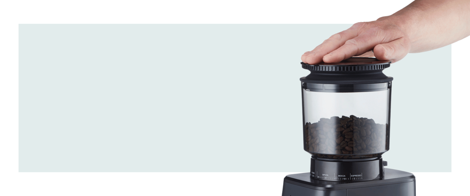 bellow lid on Core All Grind Plus