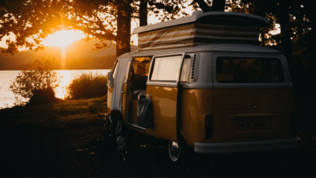 Volkswagen camping holiday coffee essentials