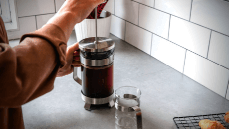 make perfect cafetiere coffee with right brew time and coffee grind size