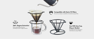 features of core pour over coffee maker