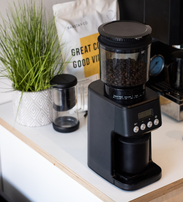coffee bean grinder on counter