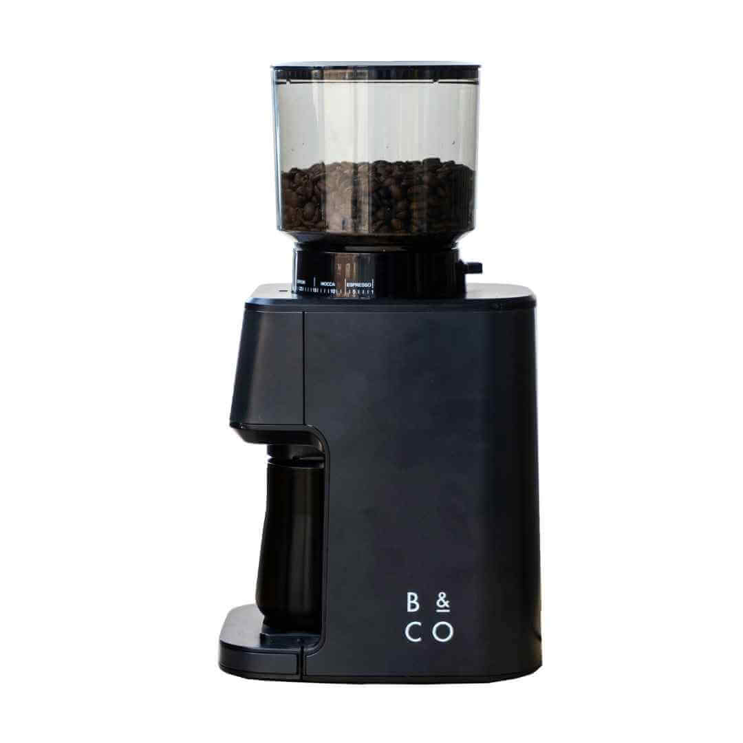 electric coffee bean grinder with bellow lid removed
