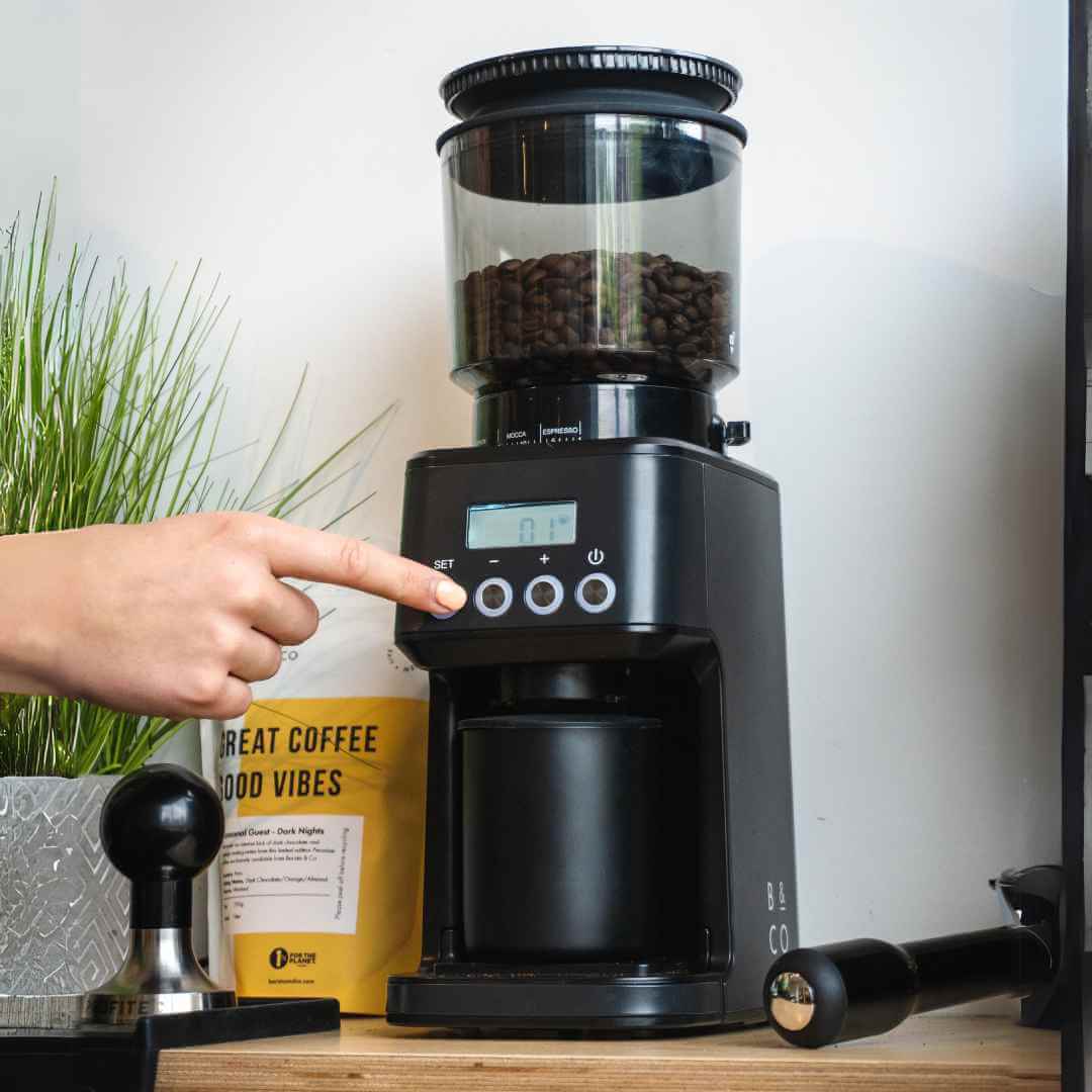 custom grind settings on electric coffee grinder