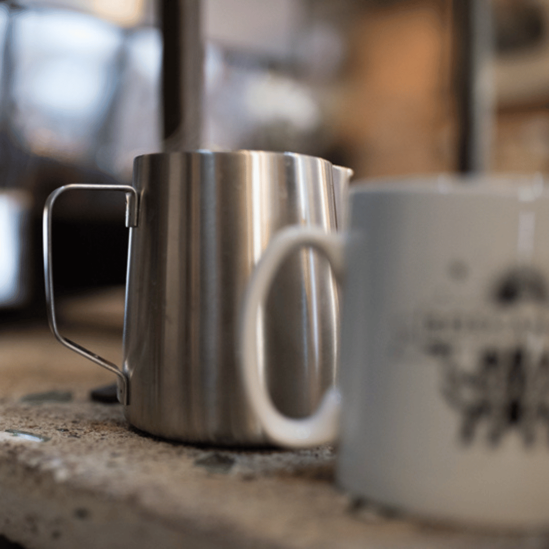 barista and co steel milk pitcher