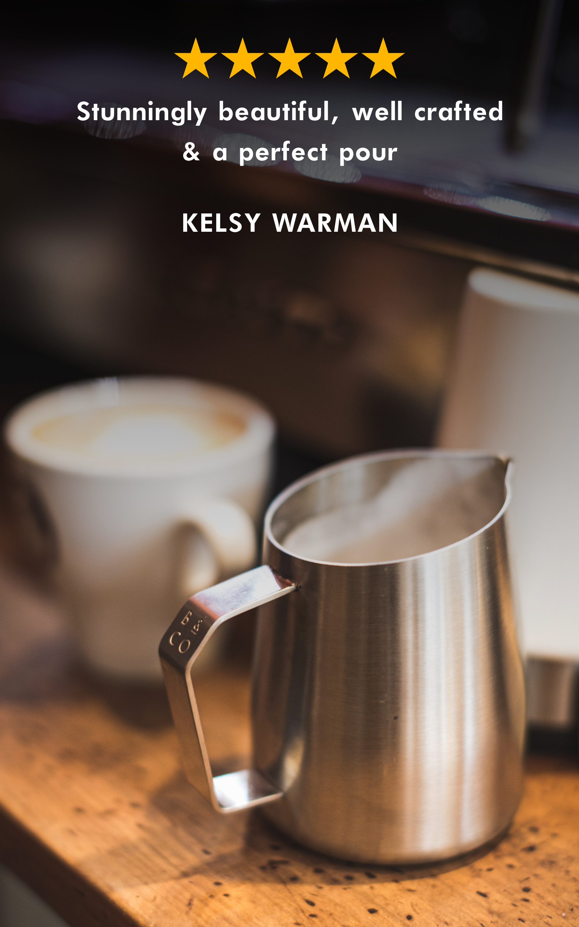 Normcore Handleless Milk Frothing Pitcher - 15.2 Oz Stainless Steel, Sharp Spout For Latte Art