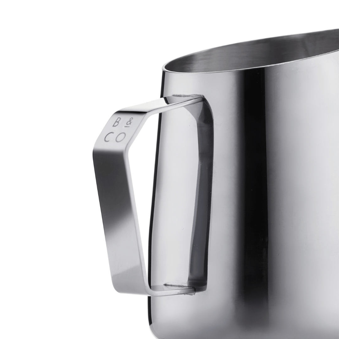 direct weld handle on milk pitcher
