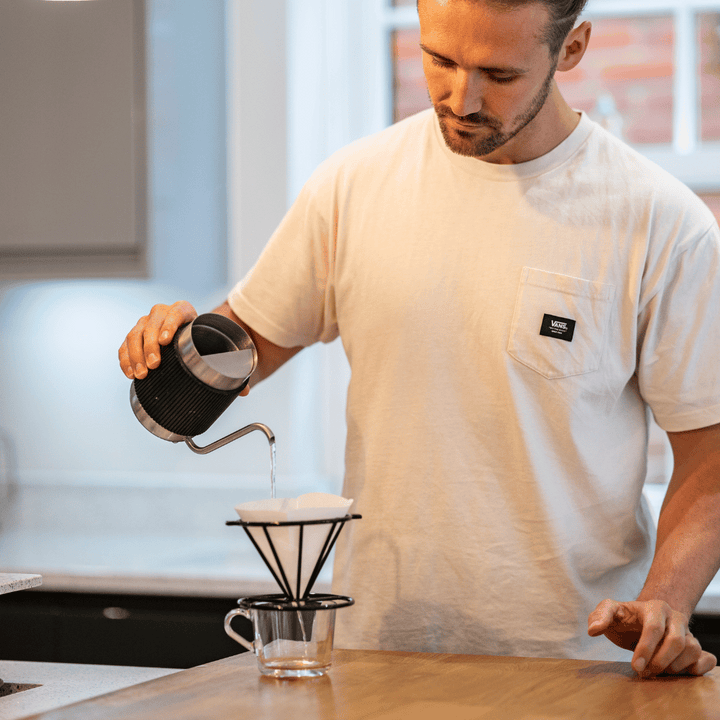 pour over coffee and goose neck jug