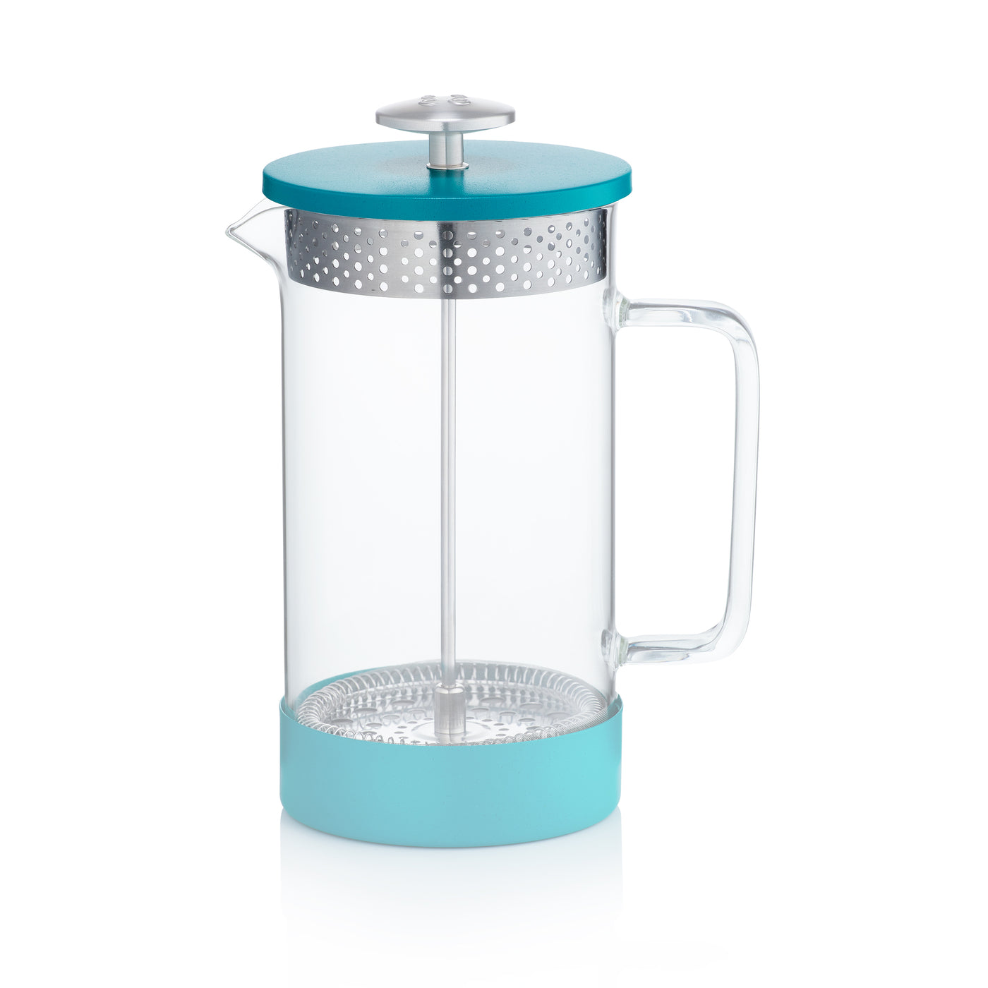 Barista and Co teal coffee press lid replacement for 8 cup cafetiere