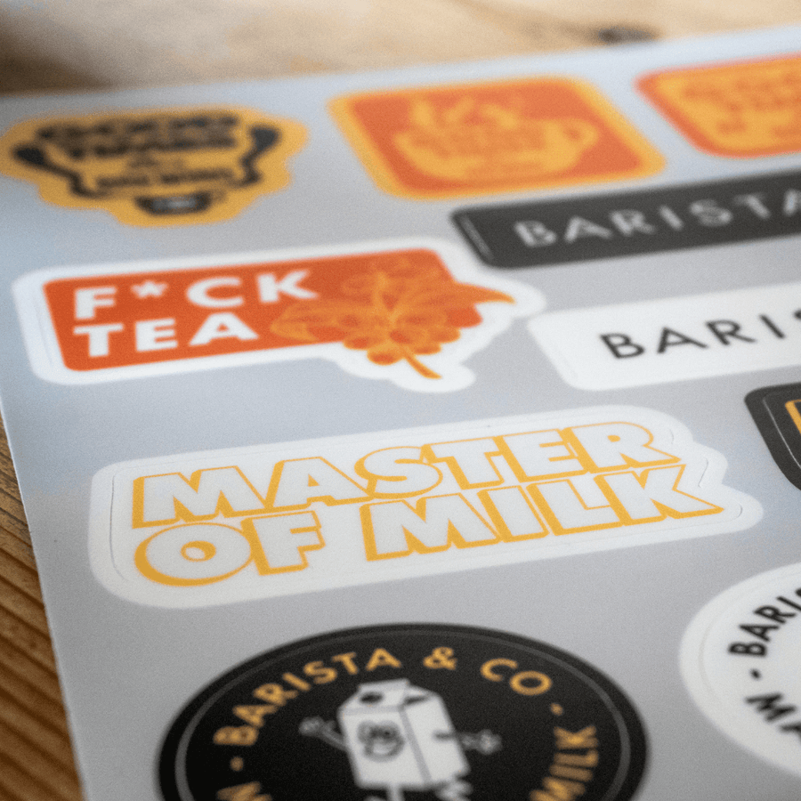 Milk Pitcher Sticker Pack - Edition 1 | Latte Art Jug | Barista & Co